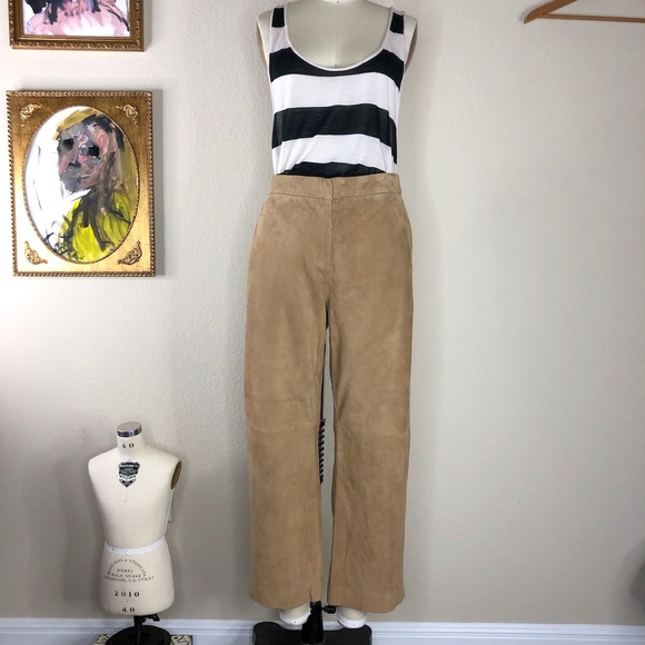 J Crew Collection Suede Patio Pants - Picture 3 of 7